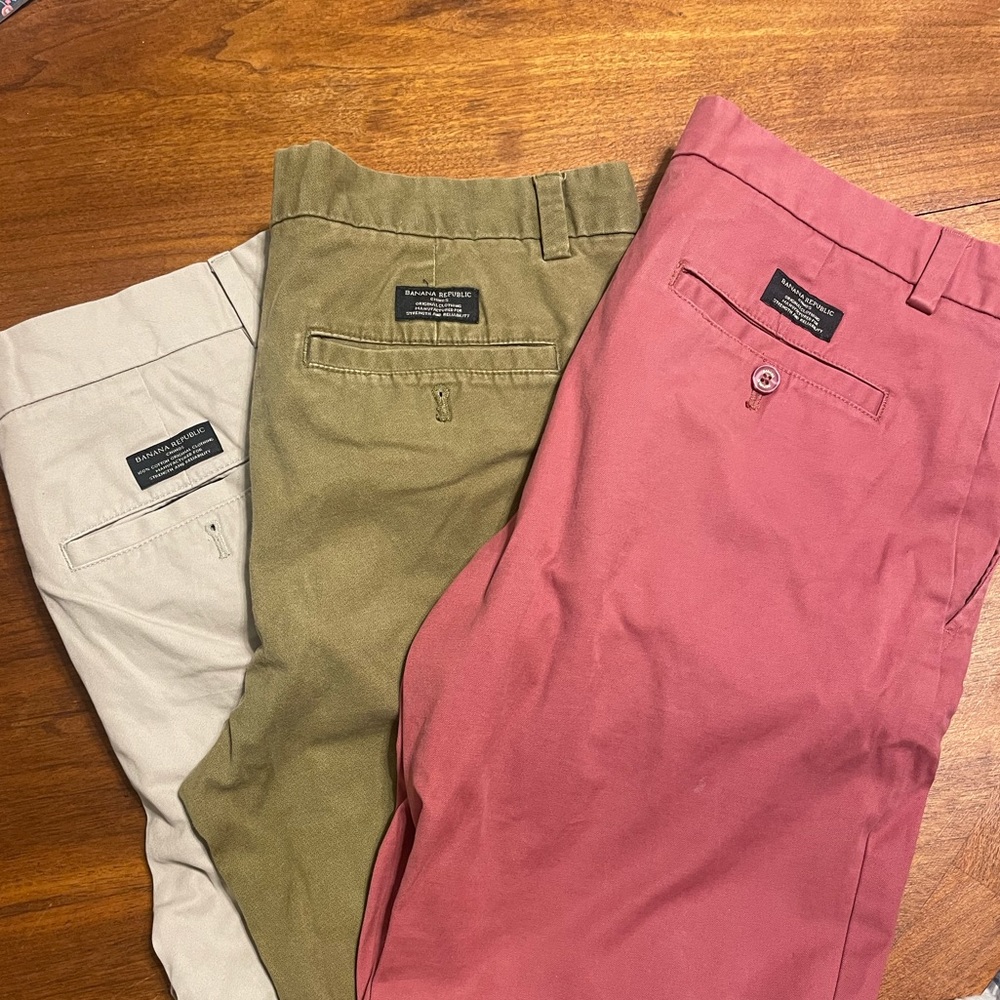 Banana Republic Aidan Chino SET OF 3!!